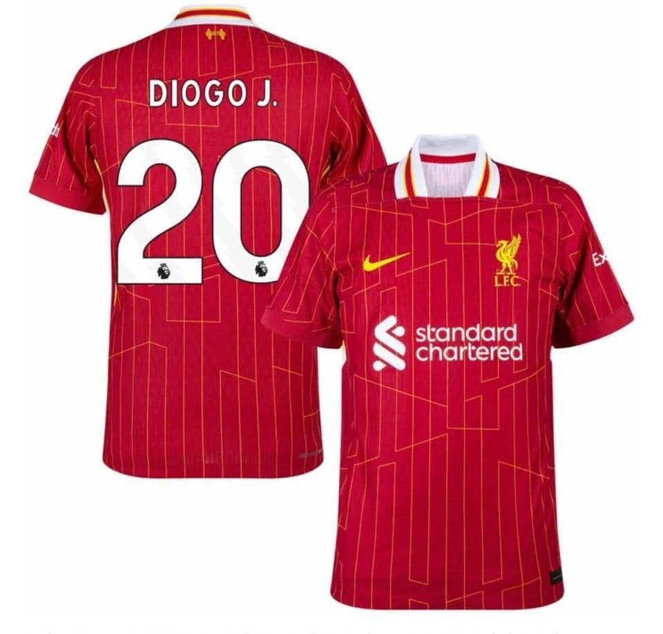 Diogo Jota 2024/25 Liverpool Home Soccer Jersey