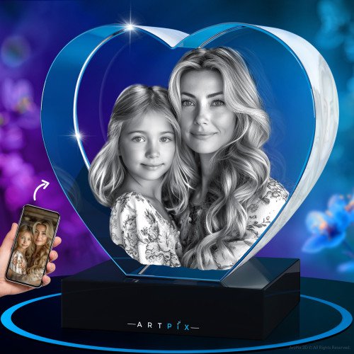 3D CRYSTAL HEART