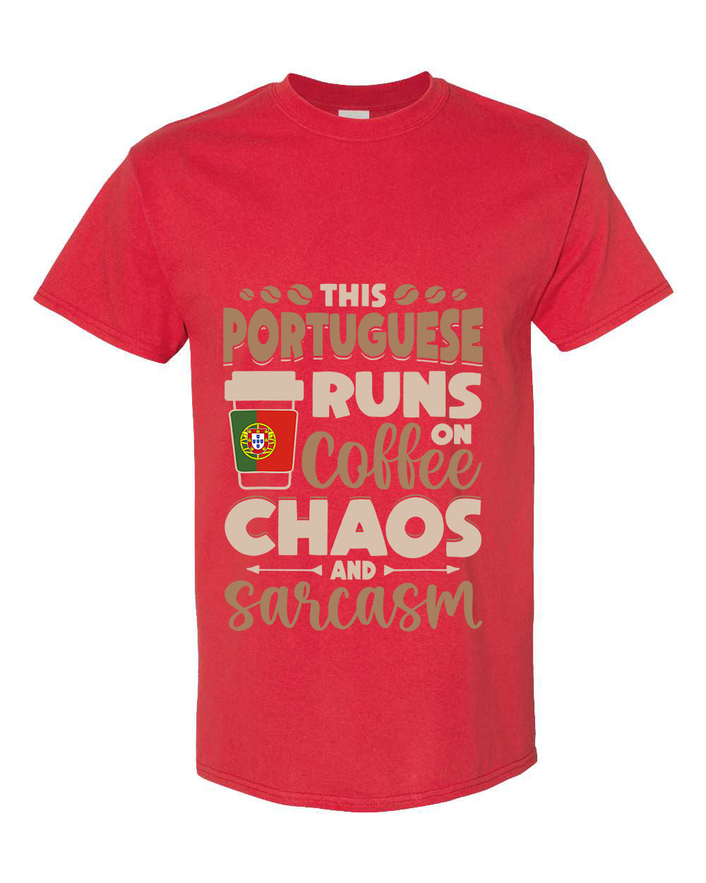 FUNNY PORTUGUESE T-SHIRT /COFFEE