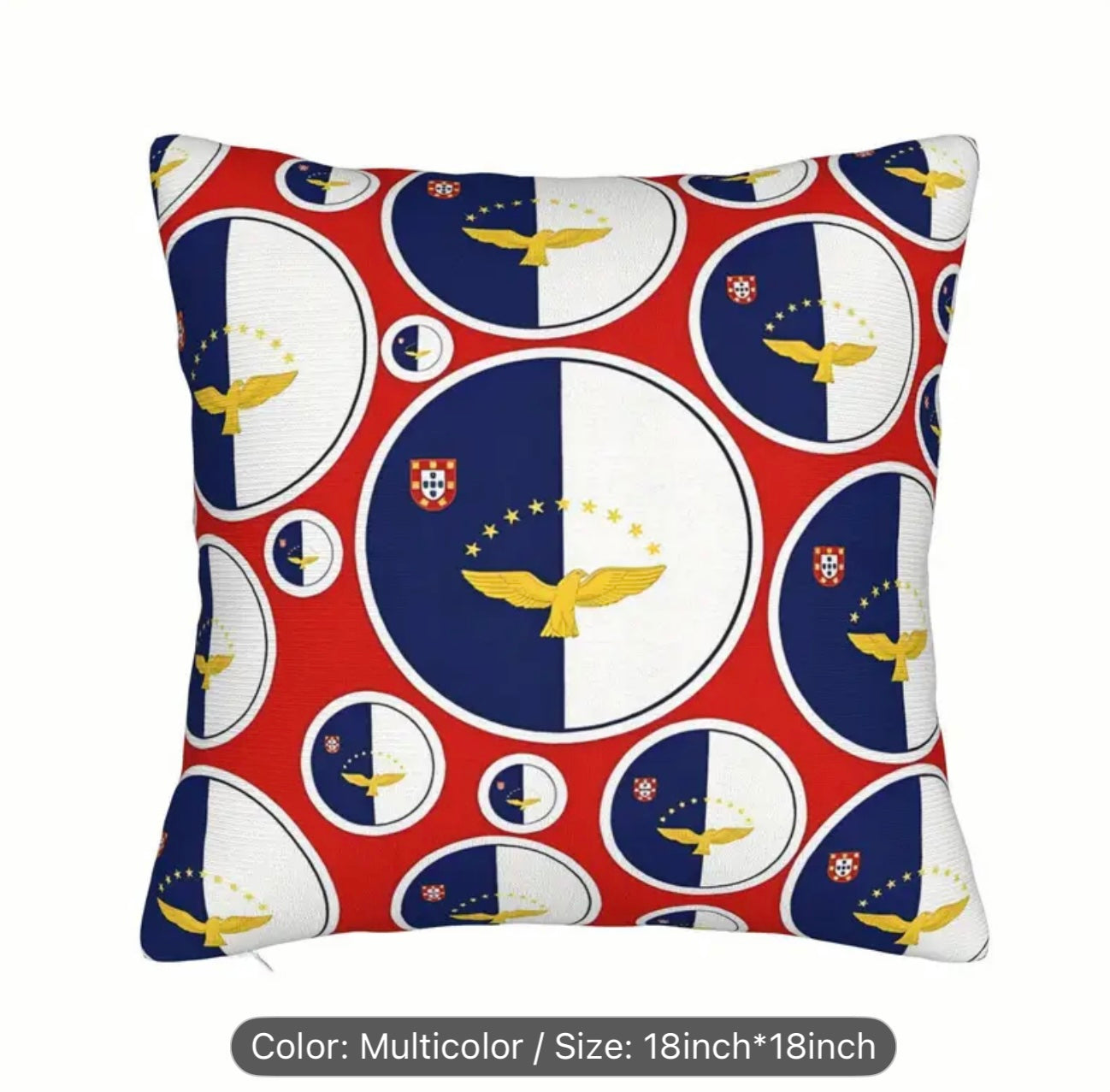 ACORES PILLOW WITH INSERT 18X18 DOUBLE SIDER