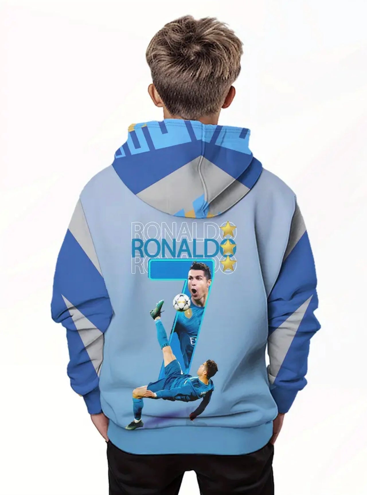 RONALDO KIDS 3D PRINT HOODIE