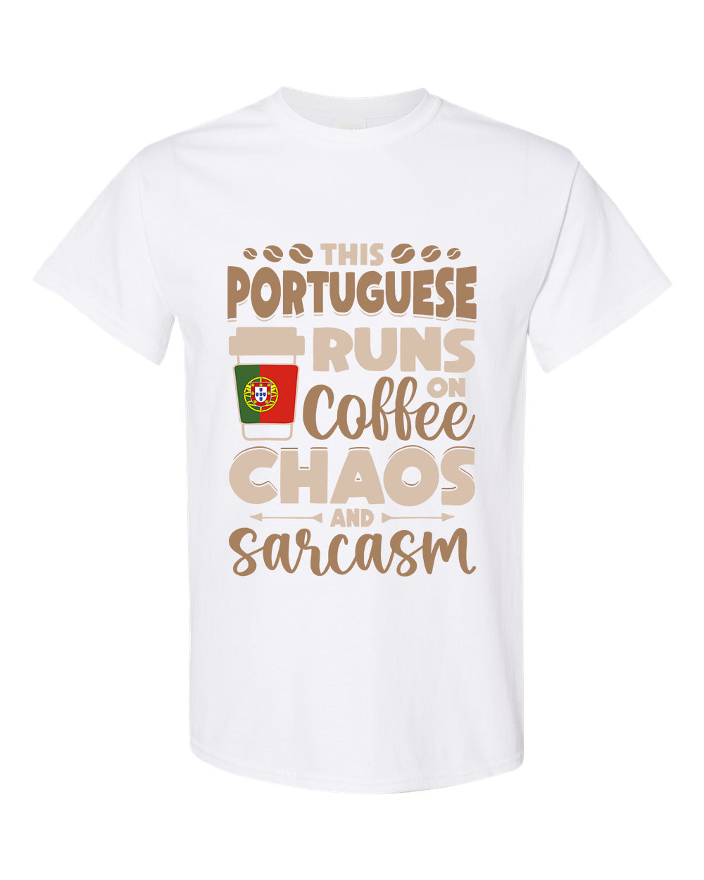 FUNNY PORTUGUESE T-SHIRT /COFFEE