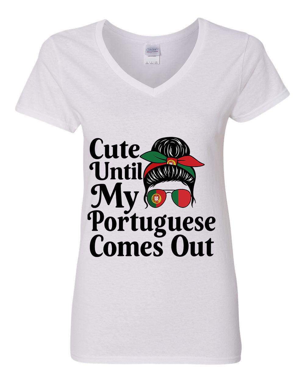 FUNNY PORTUGUESE V-NECK  WOMEN
