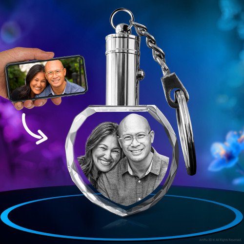3D CRYSTAL KEYCHAINS