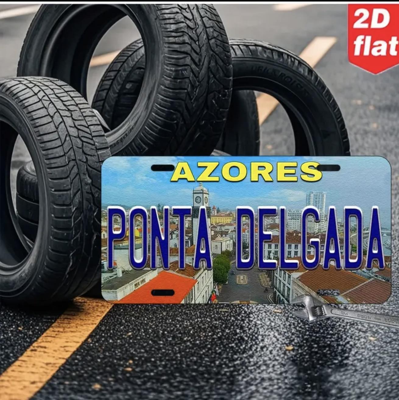 ACORES LICENSE PLATE