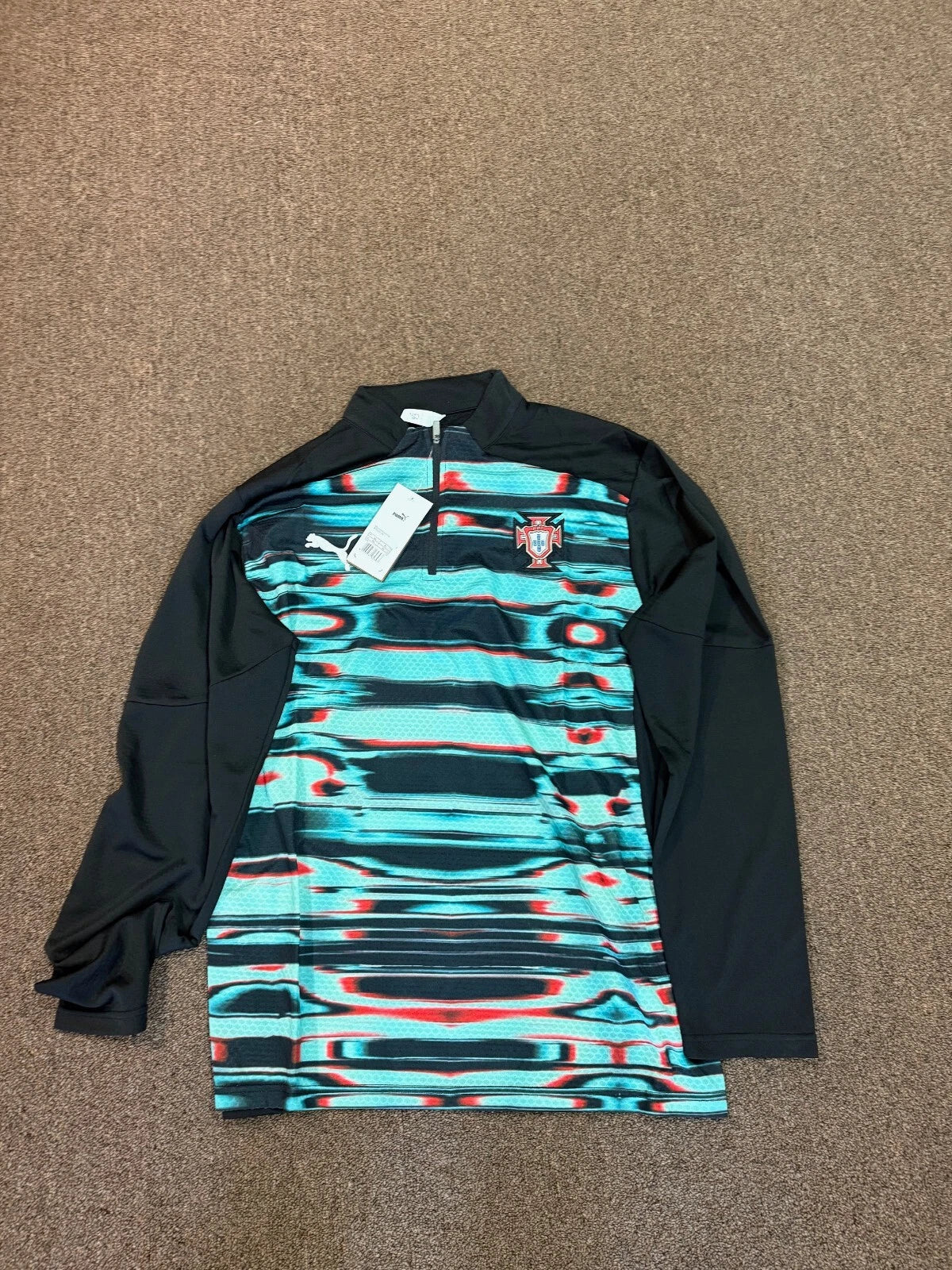Puma Portugal 2025 Quarter Zip Training Top - Black