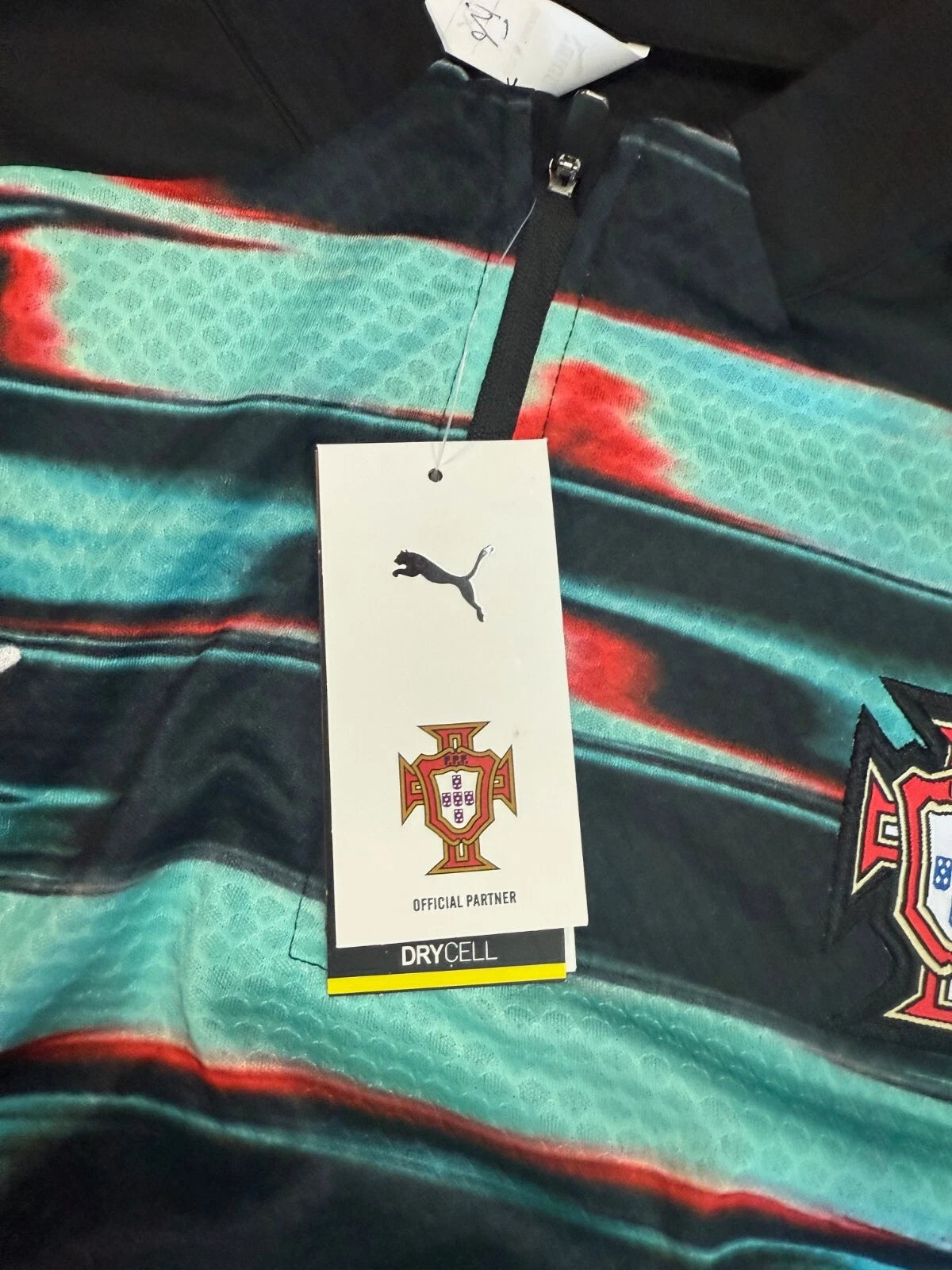 Puma Portugal 2025 Quarter Zip Training Top - Black